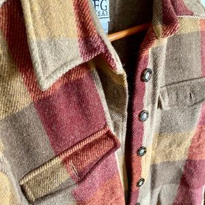 Vintage men’s thick wool flannel
